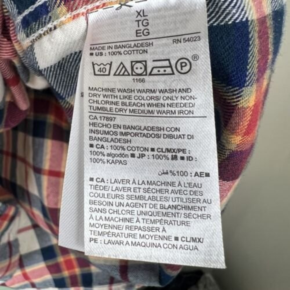 Old Navy Men’s XL Flannel Shacket Shirt Jacket Button Up Over-shirt Casual warm - Picture 5 of 7